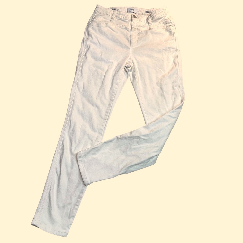 Closed Skinny Pusher Jeans Womens 27 White Organic Cotton Italian Candiani Denim